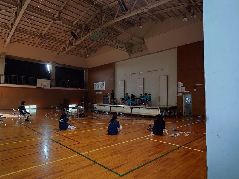 ３年生のステージ発表の練習